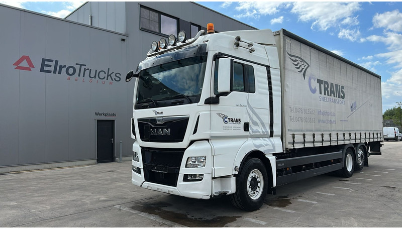 MAN TGX 26.400 (EURO 6 / 6X2 / LIFT / HAYON / BELGIAN TRUCK / GUTE ZUSTAND !! / 8.40 BOX LENGTH) - Camion à rideaux coulissants: photos 1 MAN TGX 26.400 (EURO 6 / 6X2 / LIFT / HAYON / BELGIAN TRUCK / GUTE ZUSTAND !! / 8.40 BOX LENGTH) - Camion à rideaux coulissants: photos 1