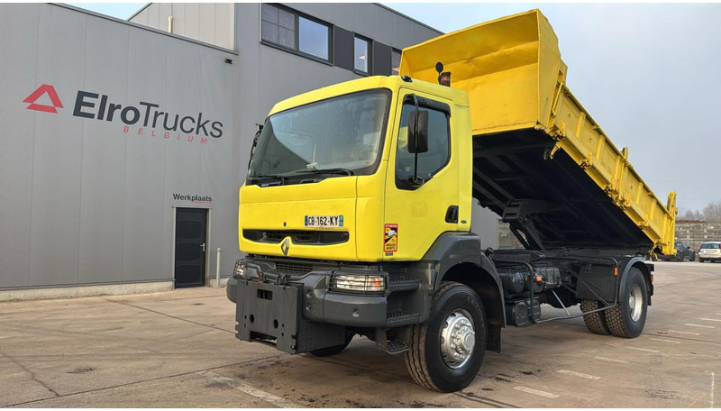 Renault KERAX 340 (4X4 / CAMION FRANCAIS / PARFAIT ETAT / LAMES / BOITE ET POMPE MANUELLE / FRENCH TRUCK) - Camion benne: photos 1 Renault KERAX 340 (4X4 / CAMION FRANCAIS / PARFAIT ETAT / LAMES / BOITE ET POMPE MANUELLE / FRENCH TRUCK) - Camion benne: photos 1