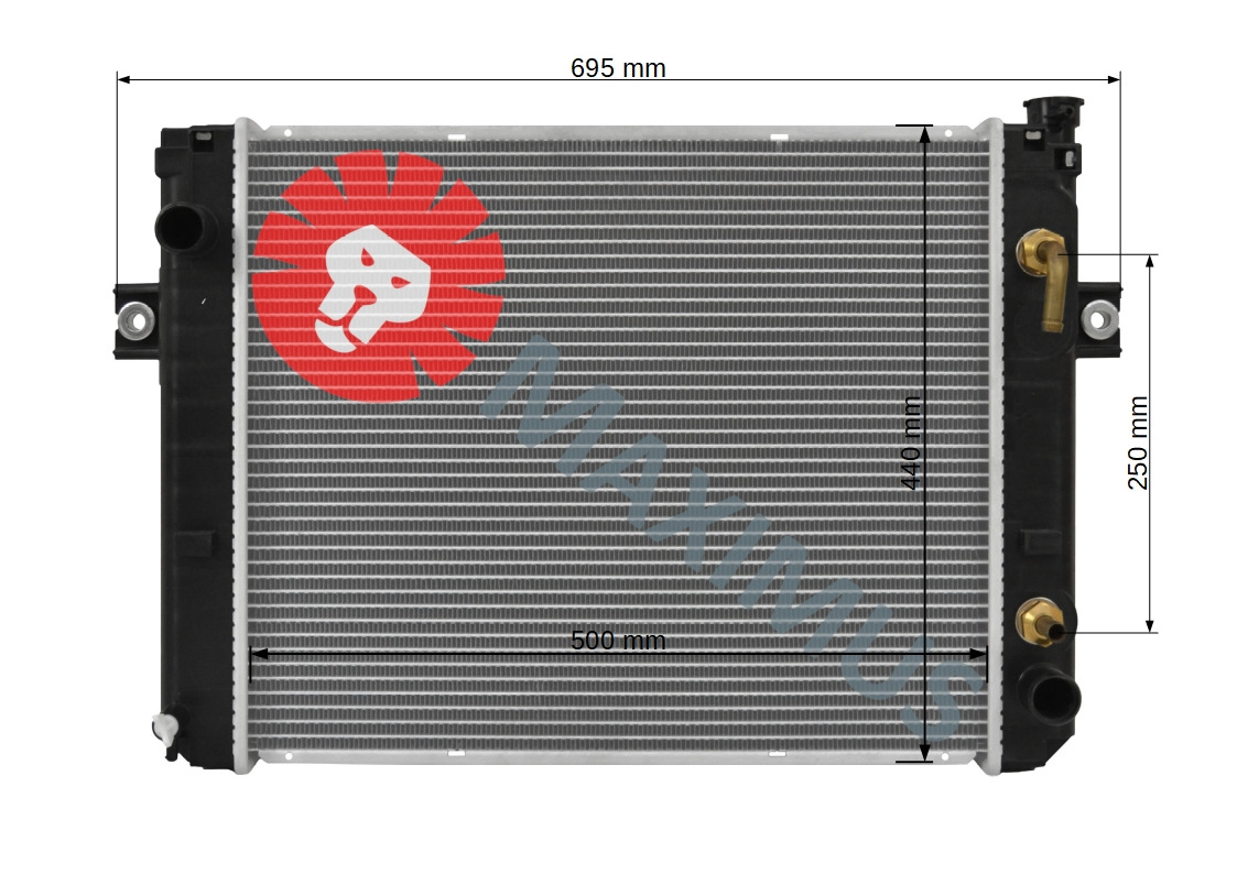 TOYOTA 6FG10 6FG14 6FG15 6FG18 6FD10 6FD14 6FD15 6FD18 - Radiateur pour Chariot élévateur: photos 2 TOYOTA 6FG10 6FG14 6FG15 6FG18 6FD10 6FD14 6FD15 6FD18 - Radiateur pour Chariot élévateur: photos 2