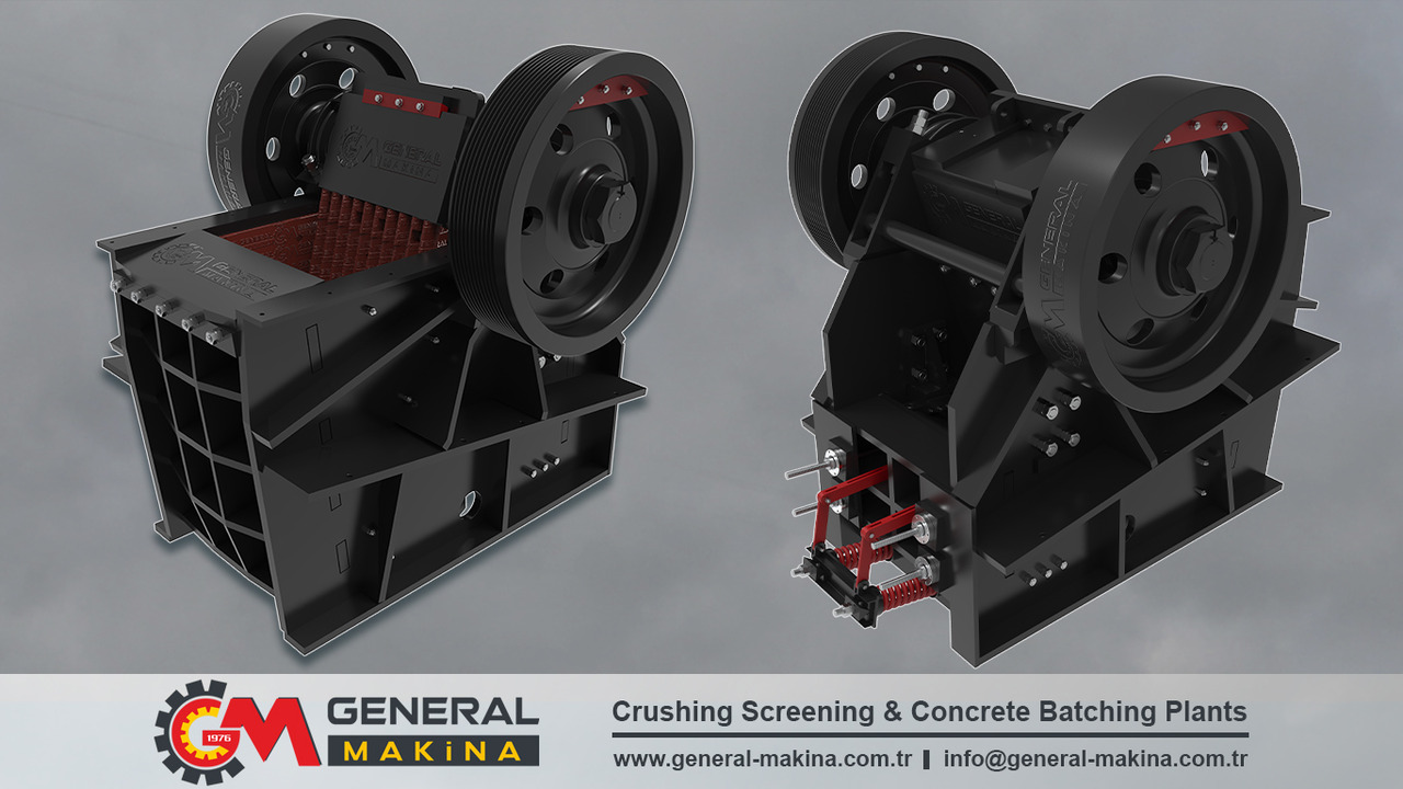 Concasseur à mâchoires neuf General Makina 350 TPH Jaw Hard Rock Crusher: photos 9 Concasseur à mâchoires neuf General Makina 350 TPH Jaw Hard Rock Crusher: photos 9