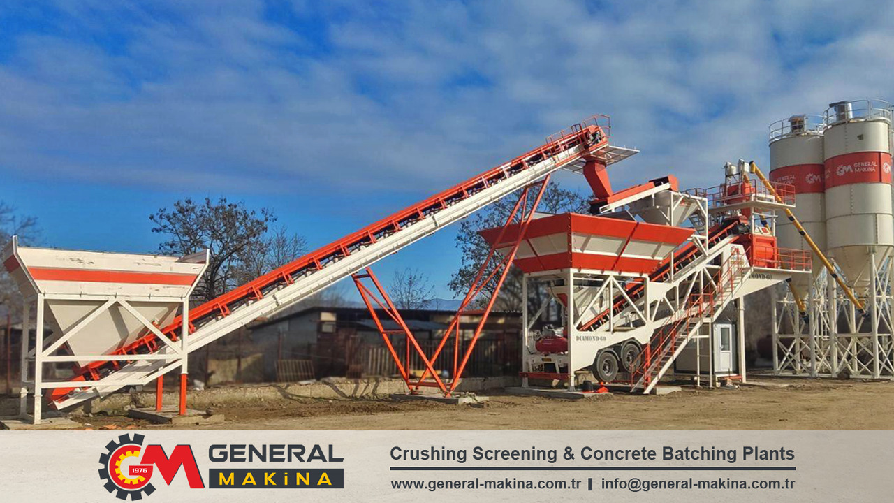 Centrale à béton neuf General Makina Diamond 60 m3 Mobile Concrete Batching Plant: photos 6