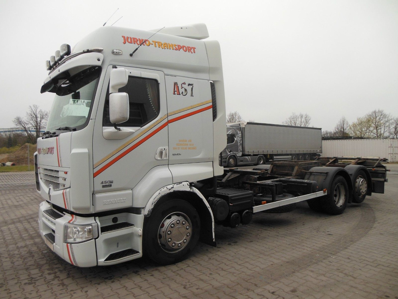 Renault PREMIUM DXI 450.25, 6X2, BDF, MANUELL!!! - Camion porte-conteneur/ Caisse mobile: photos 1 Renault PREMIUM DXI 450.25, 6X2, BDF, MANUELL!!! - Camion porte-conteneur/ Caisse mobile: photos 1