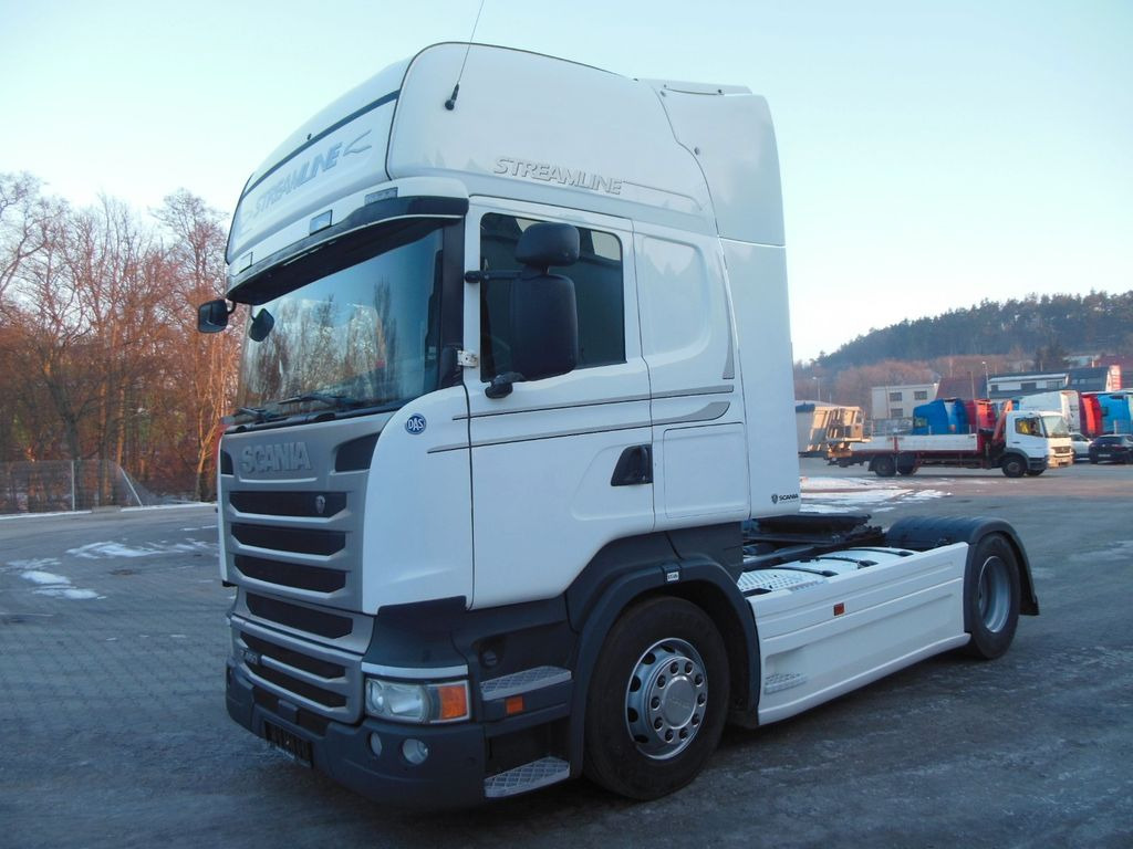 Scania R 450, OHNE EGR, RETARDER, VOLL LUFT, STANDKLIMA - Tracteur routier: photos 1 Scania R 450, OHNE EGR, RETARDER, VOLL LUFT, STANDKLIMA - Tracteur routier: photos 1