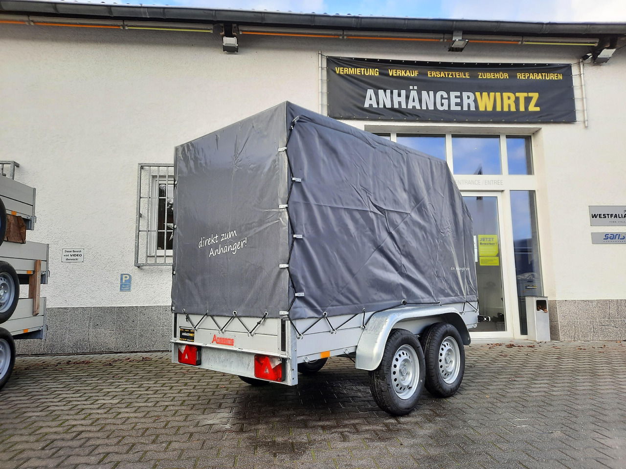 Remorque rideaux coulissants Aluliner Planen Anhänger GTT 2000 251x126x150cm Plane aero schräg (S) 2000kg: photos 6