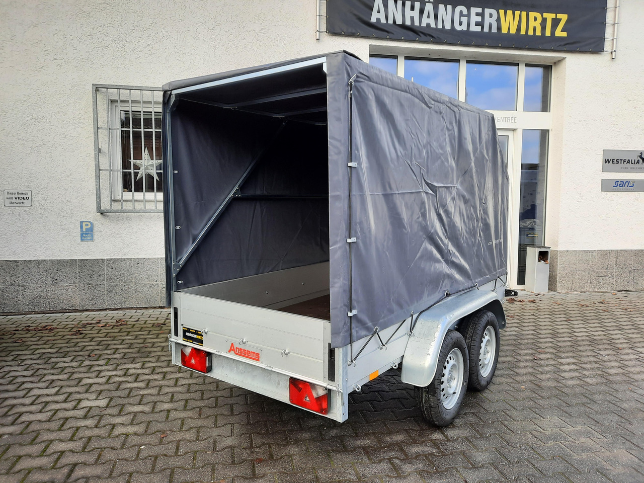 Remorque rideaux coulissants Aluliner Planen Anhänger GTT 2000 251x126x150cm Plane aero schräg (S) 2000kg: photos 7