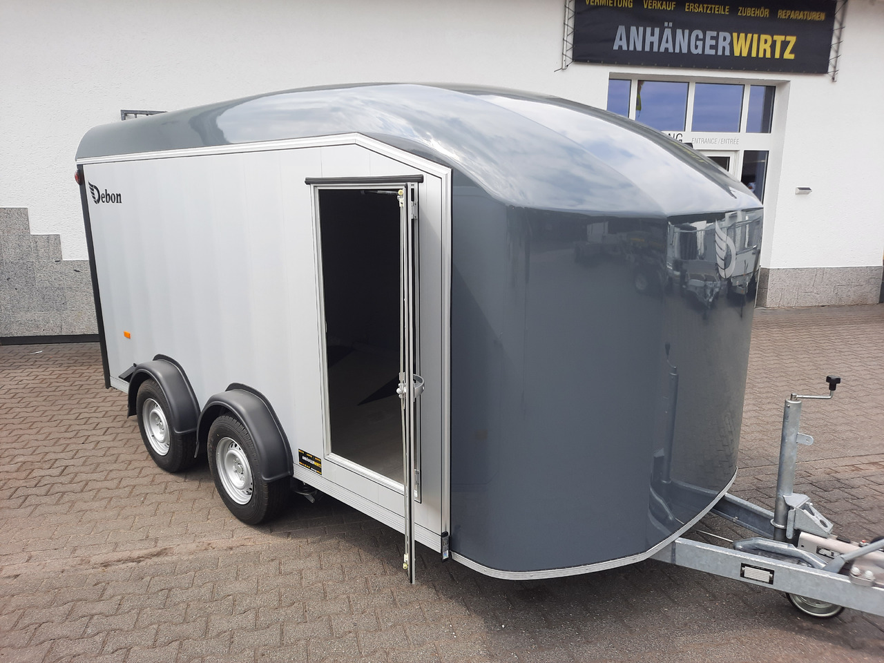 Cargo Roadster 800 435x200x206cm Alu Poly irongrey Seitentür Heckrampe Pullman 100km/H 3500kg - Remorque voiture: photos 3 Cargo Roadster 800 435x200x206cm Alu Poly irongrey Seitentür Heckrampe Pullman 100km/H 3500kg - Remorque voiture: photos 3