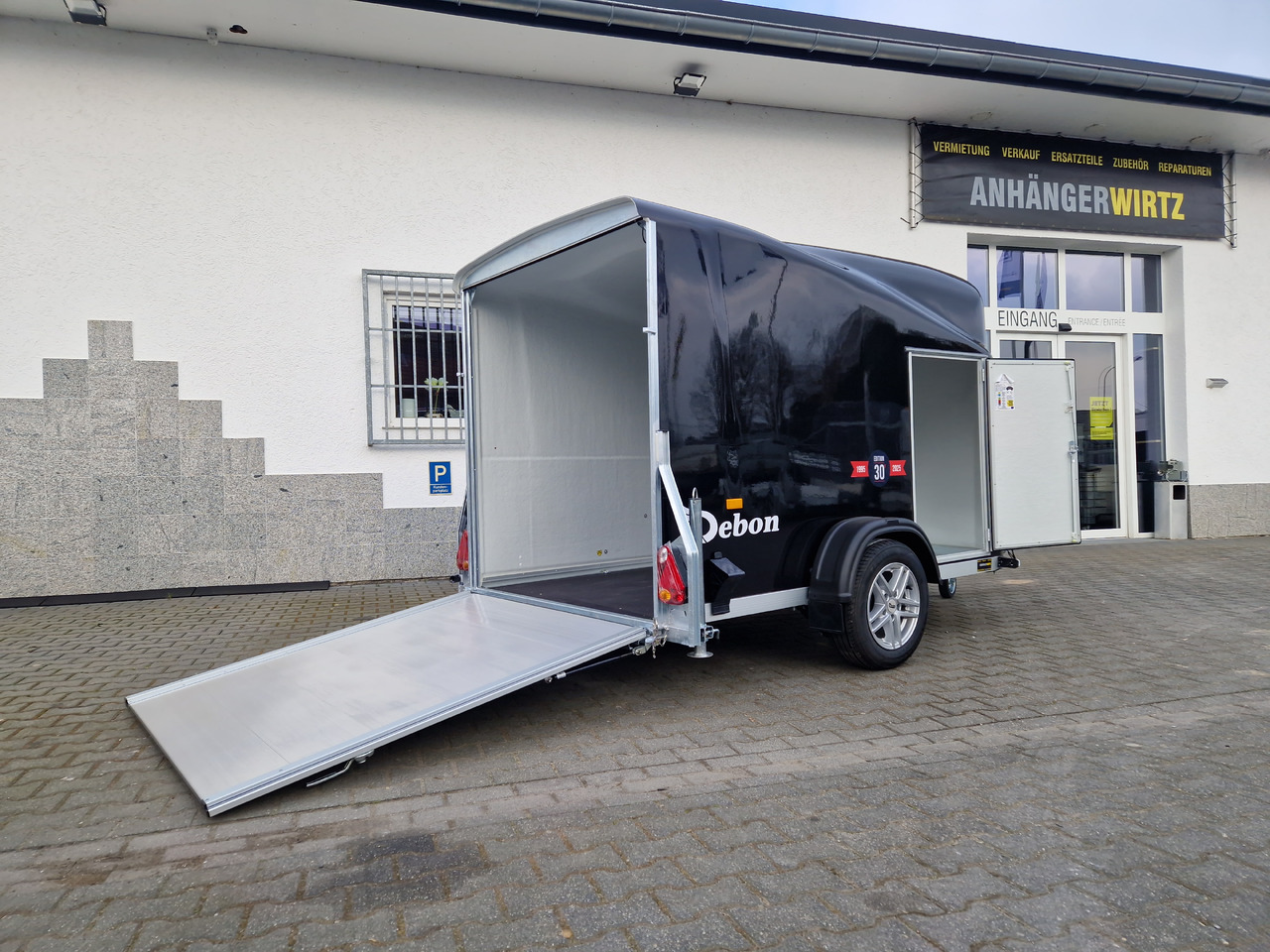 Remorque voiture Debon Cargo 1300 300x152x168cm black Seitentür Alufelgen silver Pullman II 100km/H 1300kg Modell 25: photos 12
