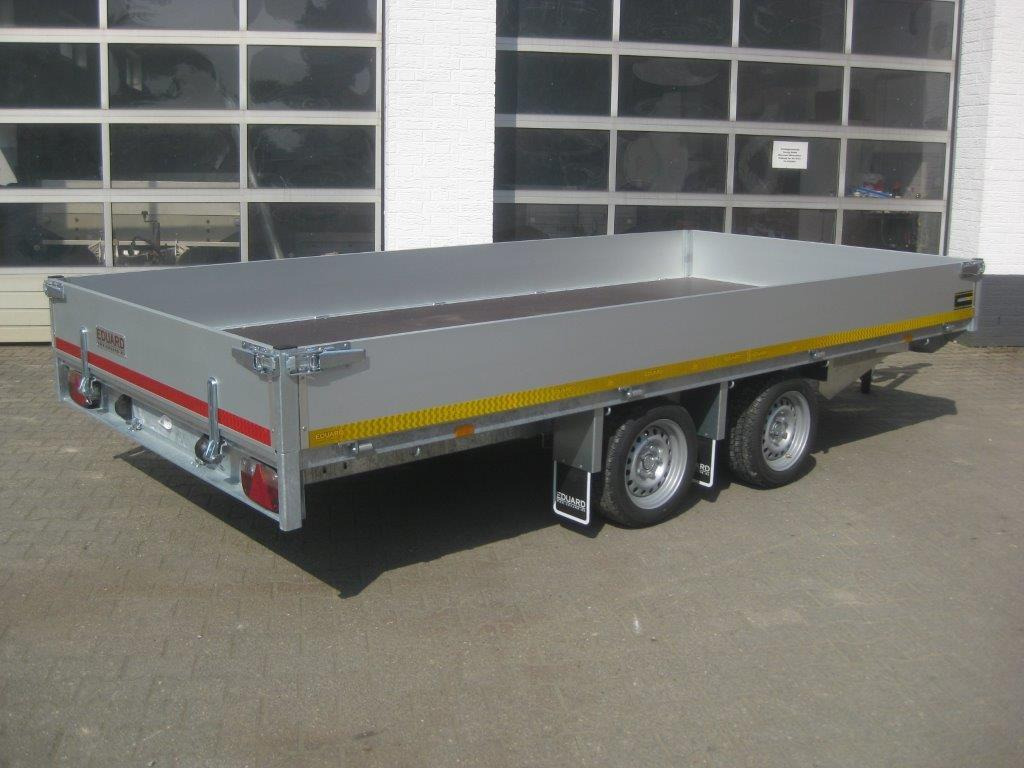 Multi Transporter 406x200x30cm Rampen Seilwinde 13" niedrig Fahrwerk (XL) 2700kg - Remorque plateau: photos 2 Multi Transporter 406x200x30cm Rampen Seilwinde 13" niedrig Fahrwerk (XL) 2700kg - Remorque plateau: photos 2