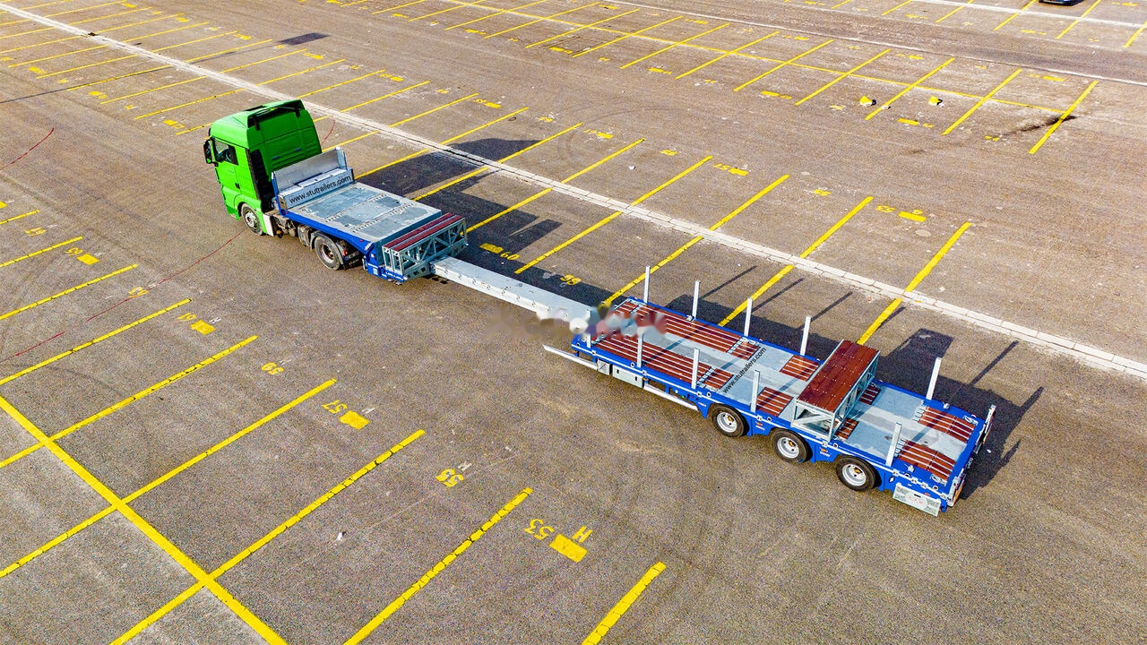 STU 3 Axle Hydraulic Steering Low Loader - Semi-remorque surbaissé: photos 3 STU 3 Axle Hydraulic Steering Low Loader - Semi-remorque surbaissé: photos 3