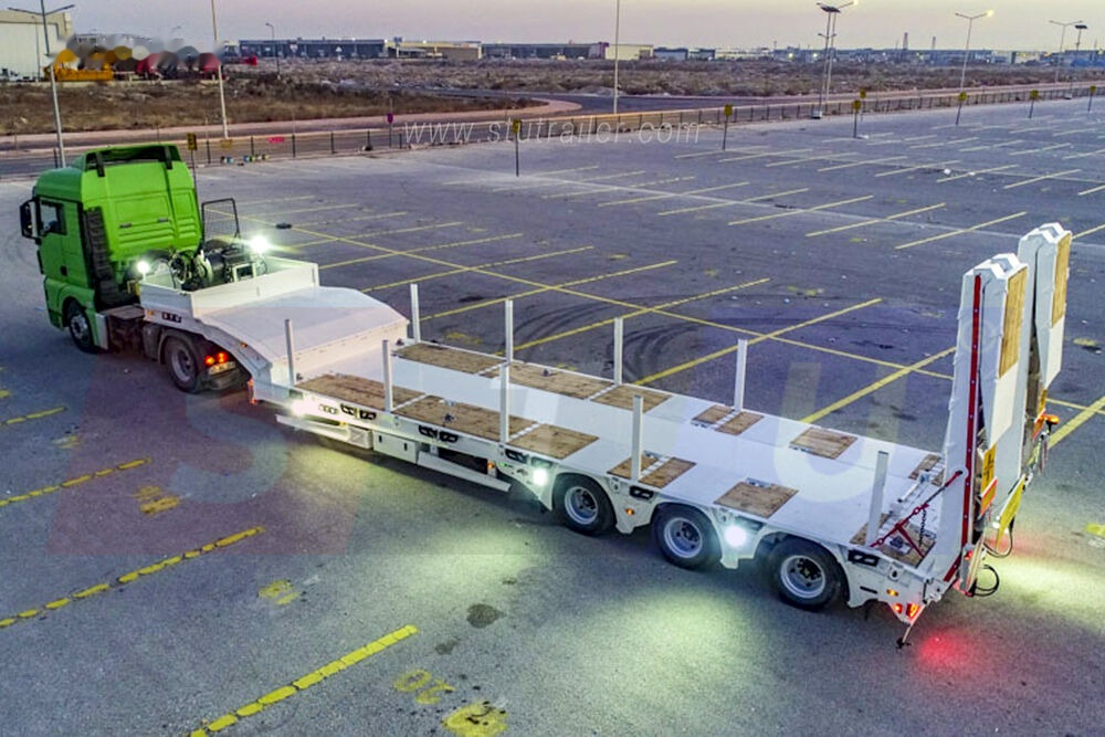 STU 3 Axles Lowbed Trailer - Semi-remorque surbaissé: photos 1 STU 3 Axles Lowbed Trailer - Semi-remorque surbaissé: photos 1