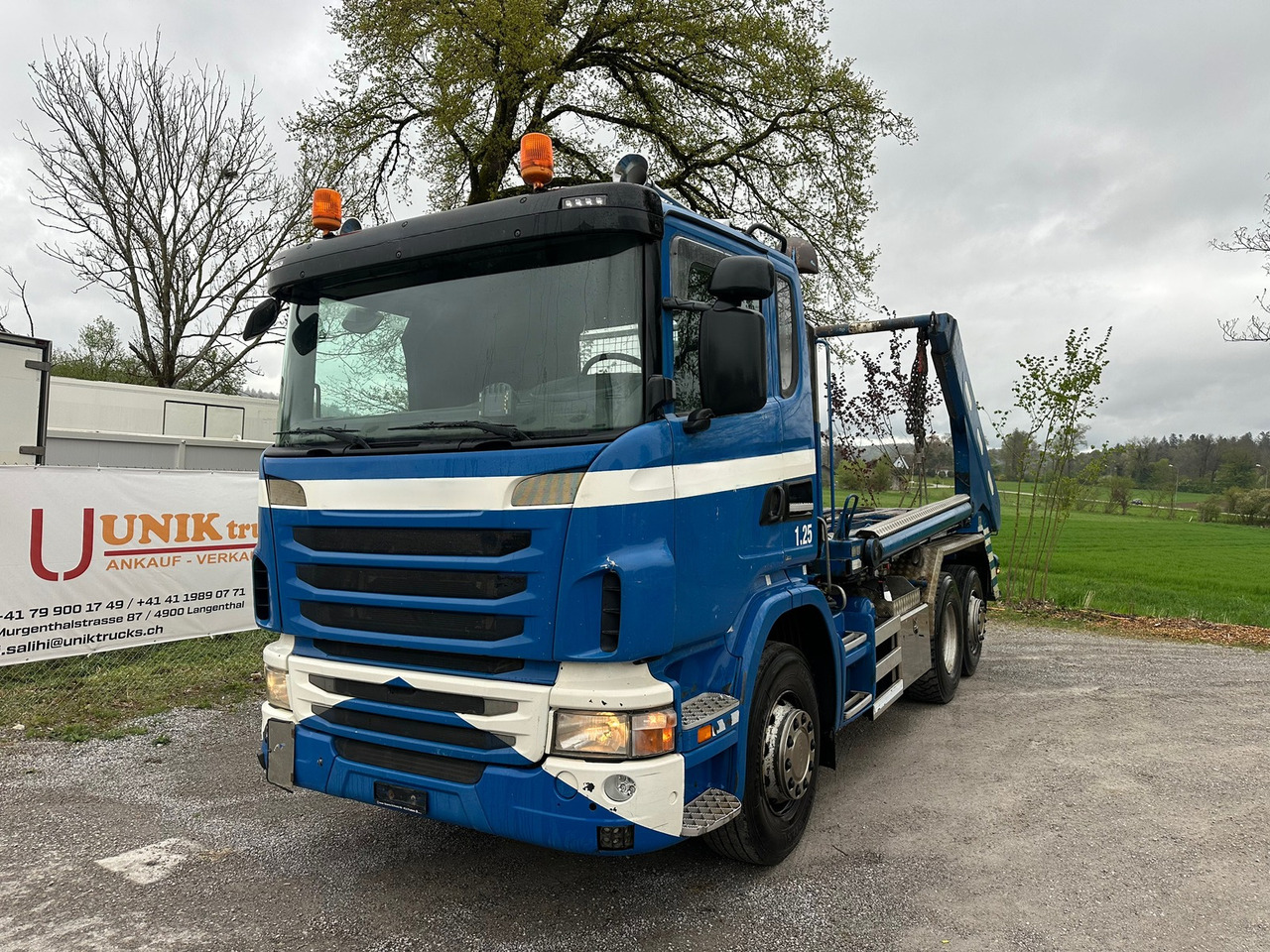 SCANIA G440 6x2 Wechselsistem asphalt thermo - Camion multibenne: photos 1 SCANIA G440 6x2 Wechselsistem asphalt thermo - Camion multibenne: photos 1