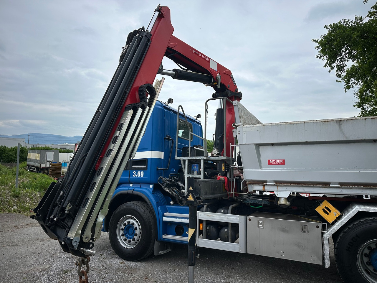 Camion benne, Camion grue SCANIA G440 6x4 Kran+Kipper ORG-km 57.000: photos 7