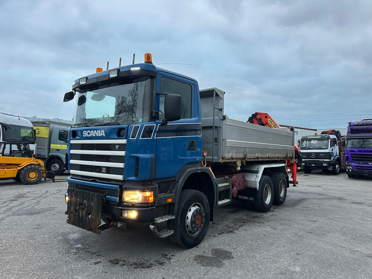 SCANIA R420 6x6 Kran PK16000 - Camion benne, Camion grue: photos 1 SCANIA R420 6x6 Kran PK16000 - Camion benne, Camion grue: photos 1