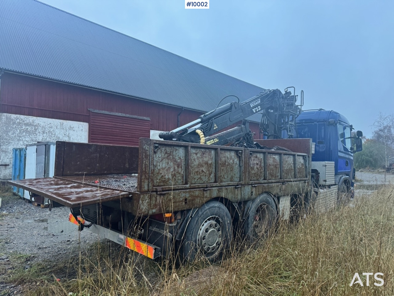 Scania R124 6x2 Flatbed truck with timber crane - Autre matériel: photos 4 Scania R124 6x2 Flatbed truck with timber crane - Autre matériel: photos 4
