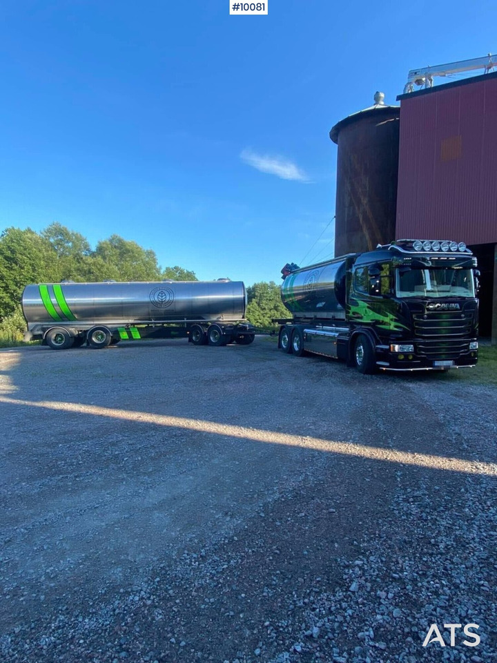 Scania G450 Hooklift Truck with tank body and tank trailer - Camion citerne: photos 3 Scania G450 Hooklift Truck with tank body and tank trailer - Camion citerne: photos 3