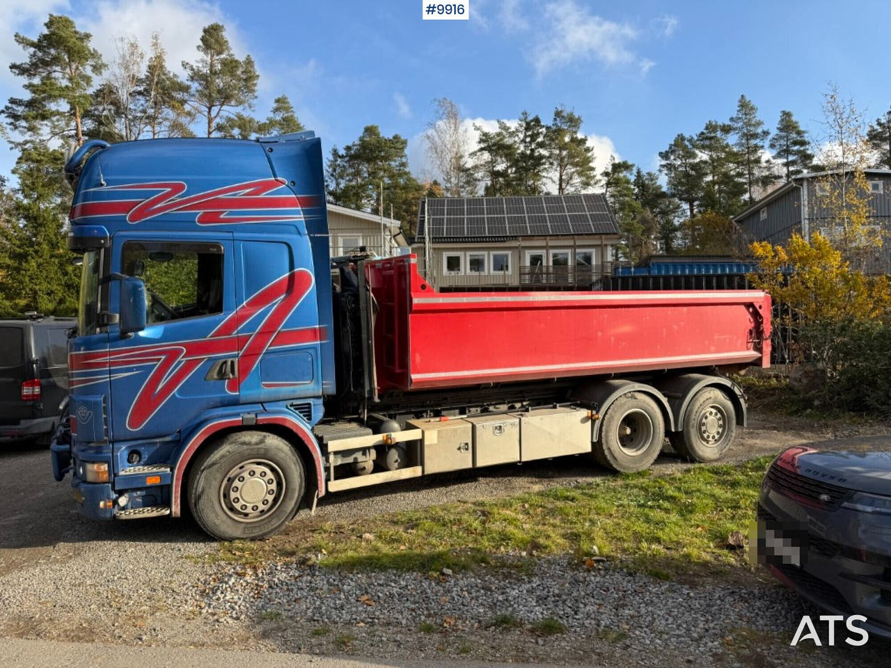 Scania R164 580 6X2 truck with flatbed - Camion plateau: photos 3 Scania R164 580 6X2 truck with flatbed - Camion plateau: photos 3