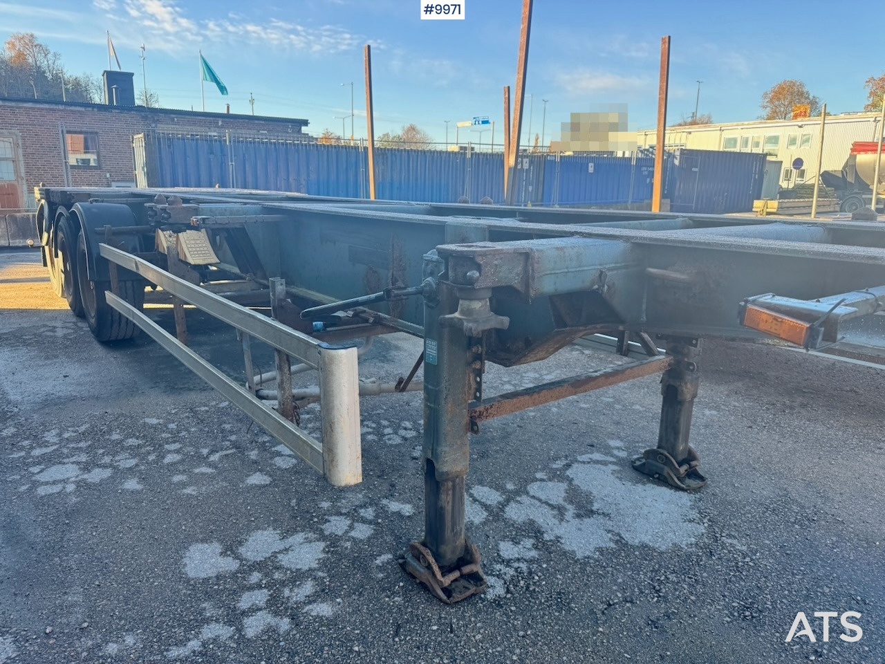 Schweriner CS40 container chassis. - Semi-remorque châssis: photos 5 Schweriner CS40 container chassis. - Semi-remorque châssis: photos 5