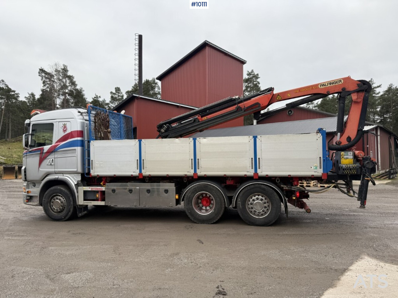 Tipper and crane truck Scania G400 with Palfinger PK 18002-EH rear-mounted crane - Camion plateau, Camion grue: photos 2 Tipper and crane truck Scania G400 with Palfinger PK 18002-EH rear-mounted crane - Camion plateau, Camion grue: photos 2