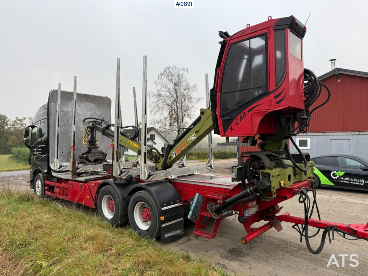 Volvo FH64 R Timber truck, trailer and crane - Camion grumier, Camion grue: photos 3 Volvo FH64 R Timber truck, trailer and crane - Camion grumier, Camion grue: photos 3