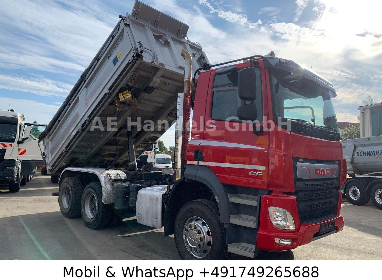 DAF CF 530 6x4 Meiller *Bobmatik/12m³/Standklima/AHK - Camion benne: photos 1 DAF CF 530 6x4 Meiller *Bobmatik/12m³/Standklima/AHK - Camion benne: photos 1