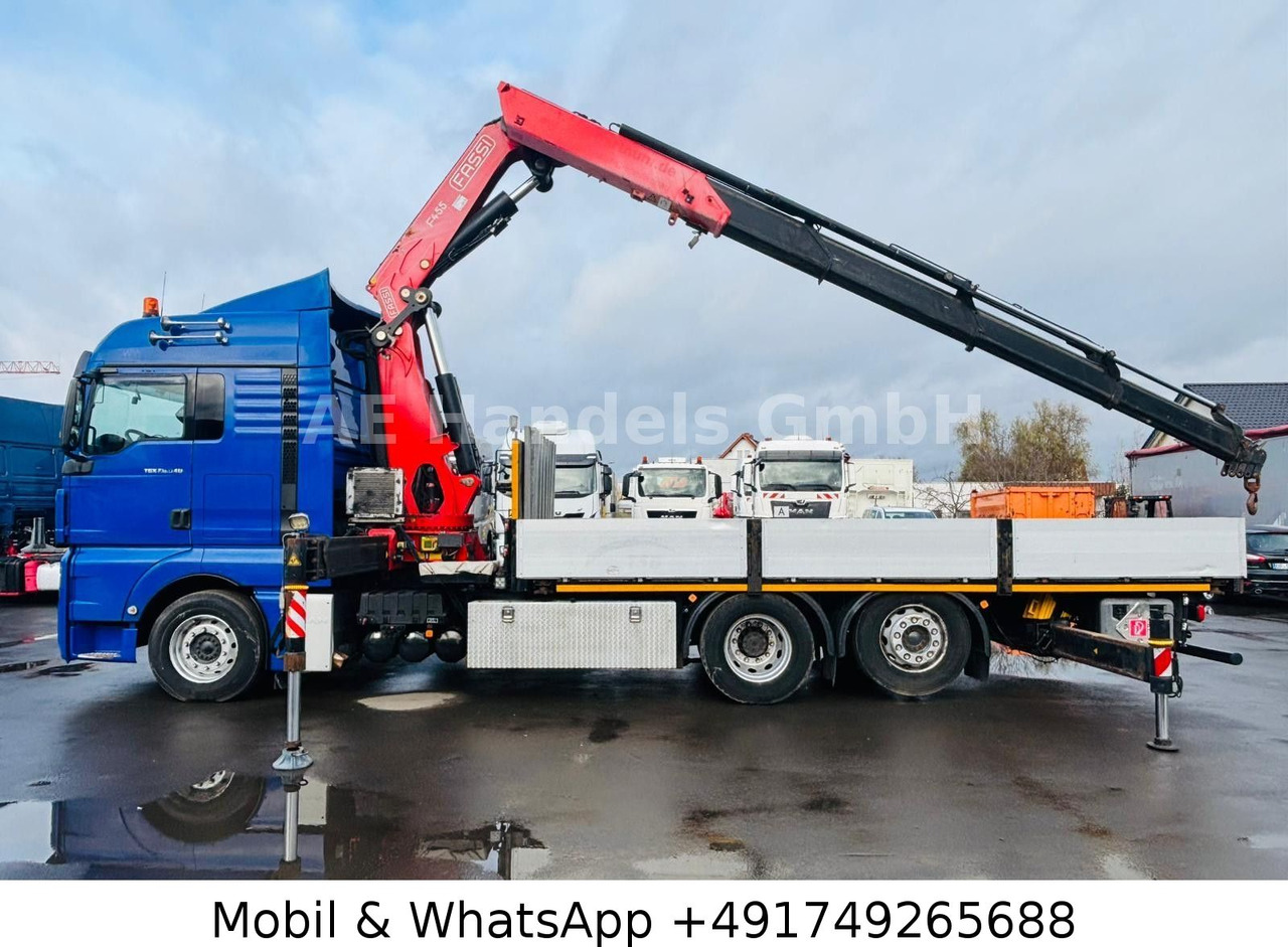 MAN TGX 26.540 XLX BL 6x2 FASSI F455 *Funk/Lenk+Lift - Camion plateau, Camion grue: photos 3 MAN TGX 26.540 XLX BL 6x2 FASSI F455 *Funk/Lenk+Lift - Camion plateau, Camion grue: photos 3