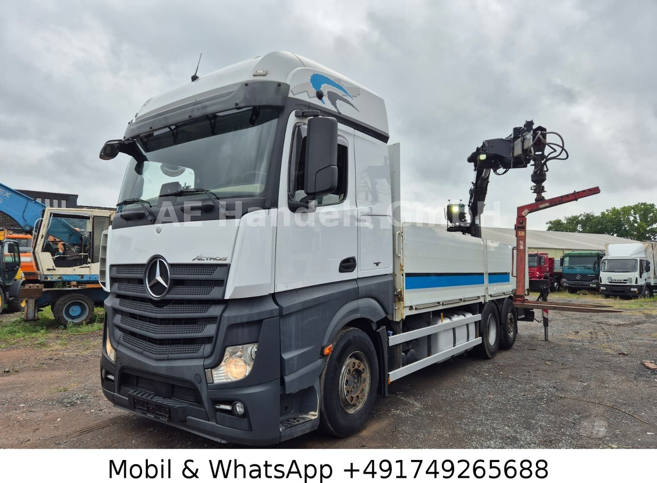Mercedes-Benz Actros IV 2646 L LL 6x2 *Retarder/Hiab-177K-Pro - Camion plateau, Camion grue: photos 1 Mercedes-Benz Actros IV 2646 L LL 6x2 *Retarder/Hiab-177K-Pro - Camion plateau, Camion grue: photos 1