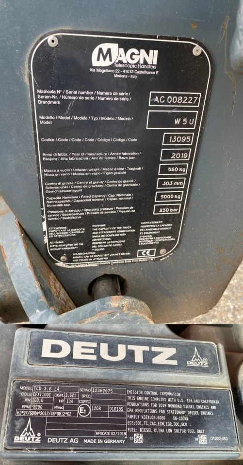 Chargeuse sur pneus télescopique Magni RTH 5.23 SMART-D/C 1er Main endommagé: photos 12