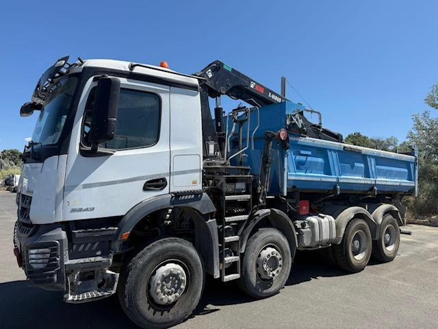Mercedes AROCS 3243 BI-BENNE GRUE - Camion benne, Camion grue: photos 1 Mercedes AROCS 3243 BI-BENNE GRUE - Camion benne, Camion grue: photos 1