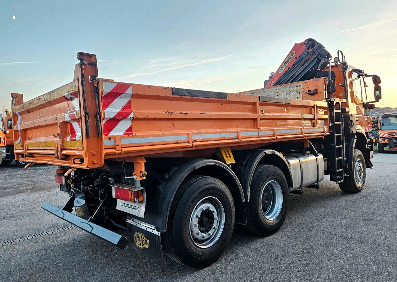 Camion benne, Camion grue Iveco Trakker 410 6x4-4 EEV Palfinger PK12502 Funk: photos 16