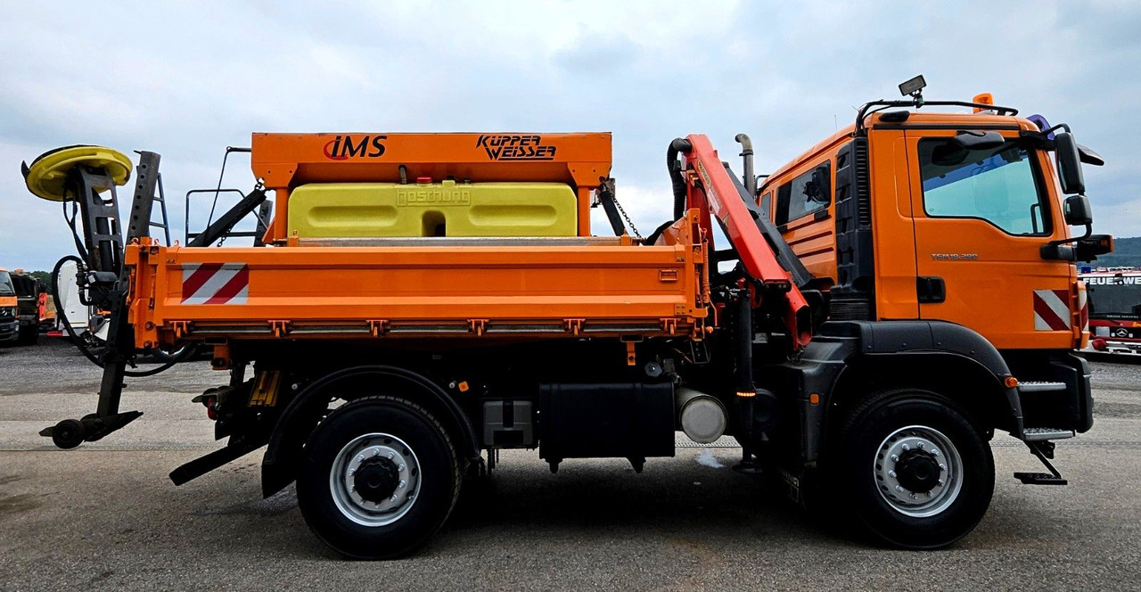 Camion benne, Camion grue MAN TGM 18.290 4x4 Palfinger PK7001 Kran Funk Euro5: photos 8