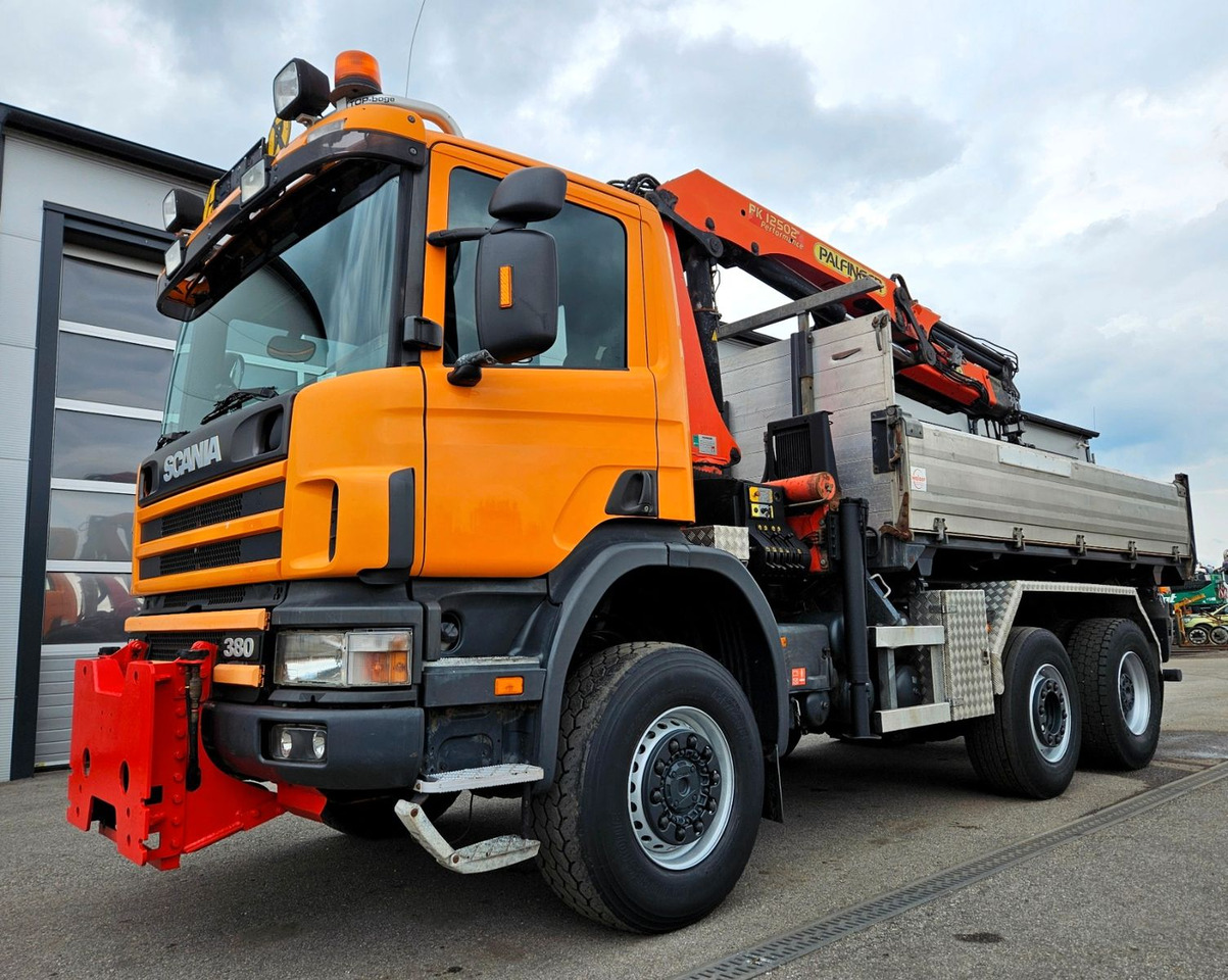 Scania P114 380 6x4-4 Palfinger PK12502 Kran Funk - Camion benne, Camion grue: photos 3 Scania P114 380 6x4-4 Palfinger PK12502 Kran Funk - Camion benne, Camion grue: photos 3