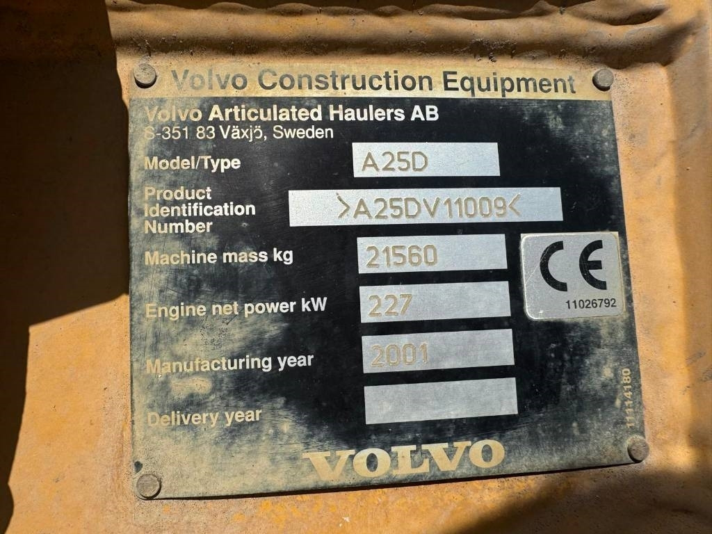 Volvo A 25 D - Tombereau articulé: photos 4 Volvo A 25 D - Tombereau articulé: photos 4
