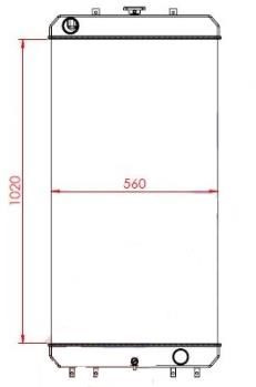 RADIATORE HITACHI ZW220.3 HCMF 263G2-12202 - Radiateur: photos 1 RADIATORE HITACHI ZW220.3 HCMF 263G2-12202 - Radiateur: photos 1