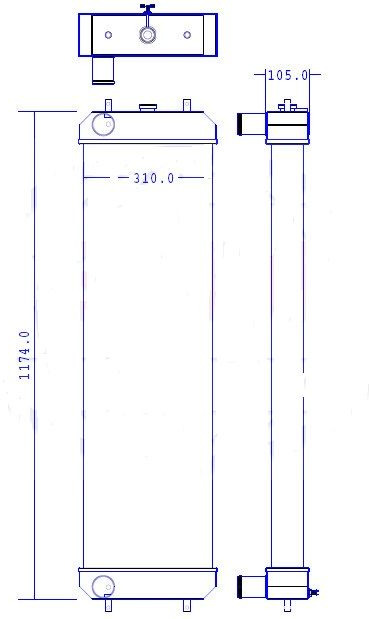 RADIATORE HITACHI ZX 280 250.3 OE 4650355 - Radiateur: photos 1 RADIATORE HITACHI ZX 280 250.3 OE 4650355 - Radiateur: photos 1