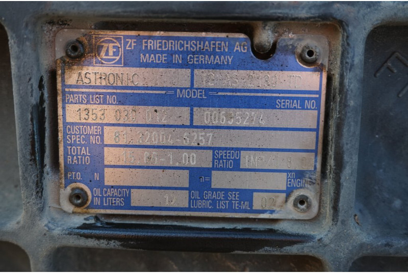 ZF 12AS2330DD TGX - Boîte de vitesse pour Camion: photos 5 ZF 12AS2330DD TGX - Boîte de vitesse pour Camion: photos 5