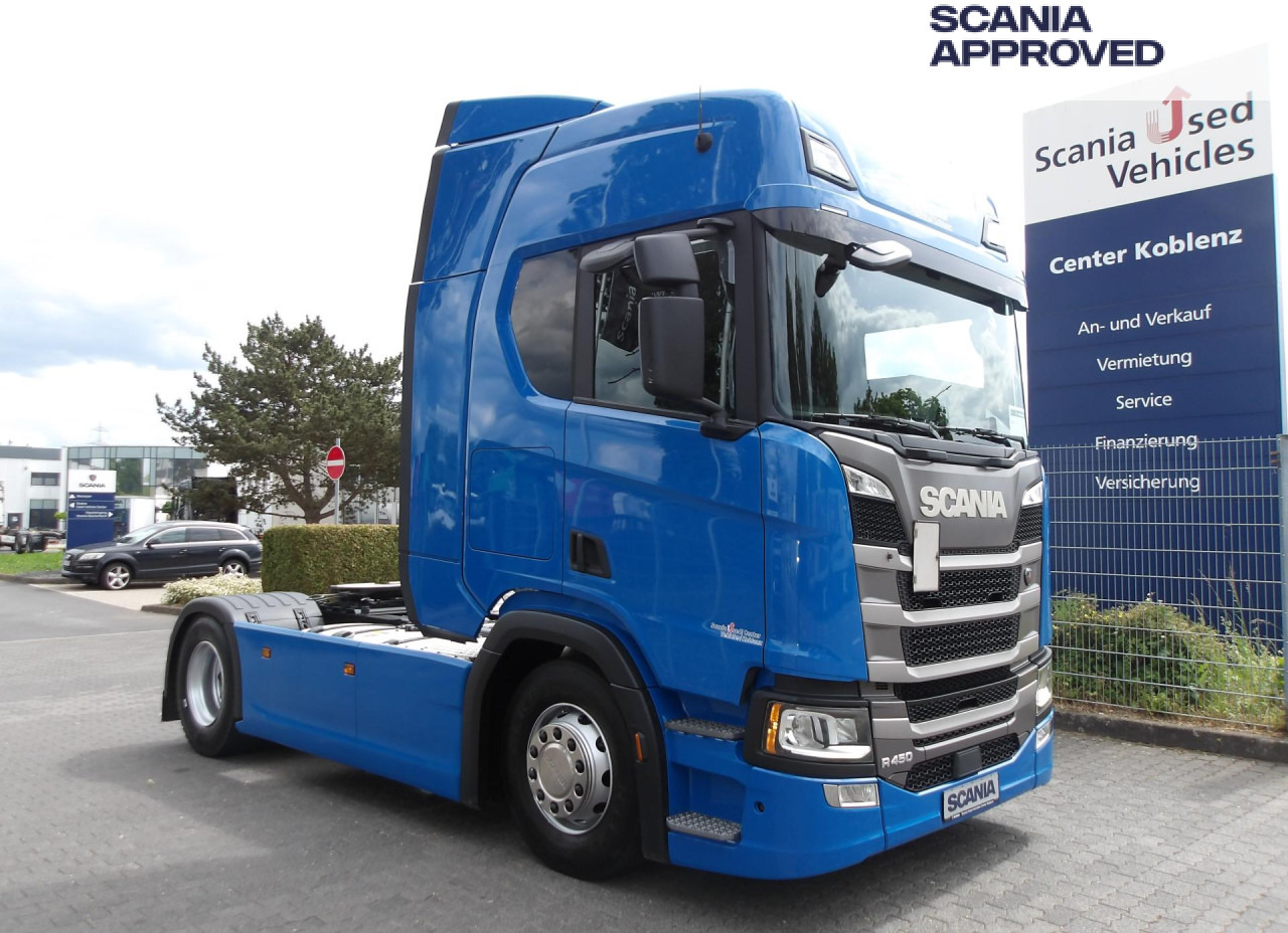 SCANIA R450 NA - HIGHLINE - 2x TANKs - ACC - Tracteur routier: photos 1 SCANIA R450 NA - HIGHLINE - 2x TANKs - ACC - Tracteur routier: photos 1