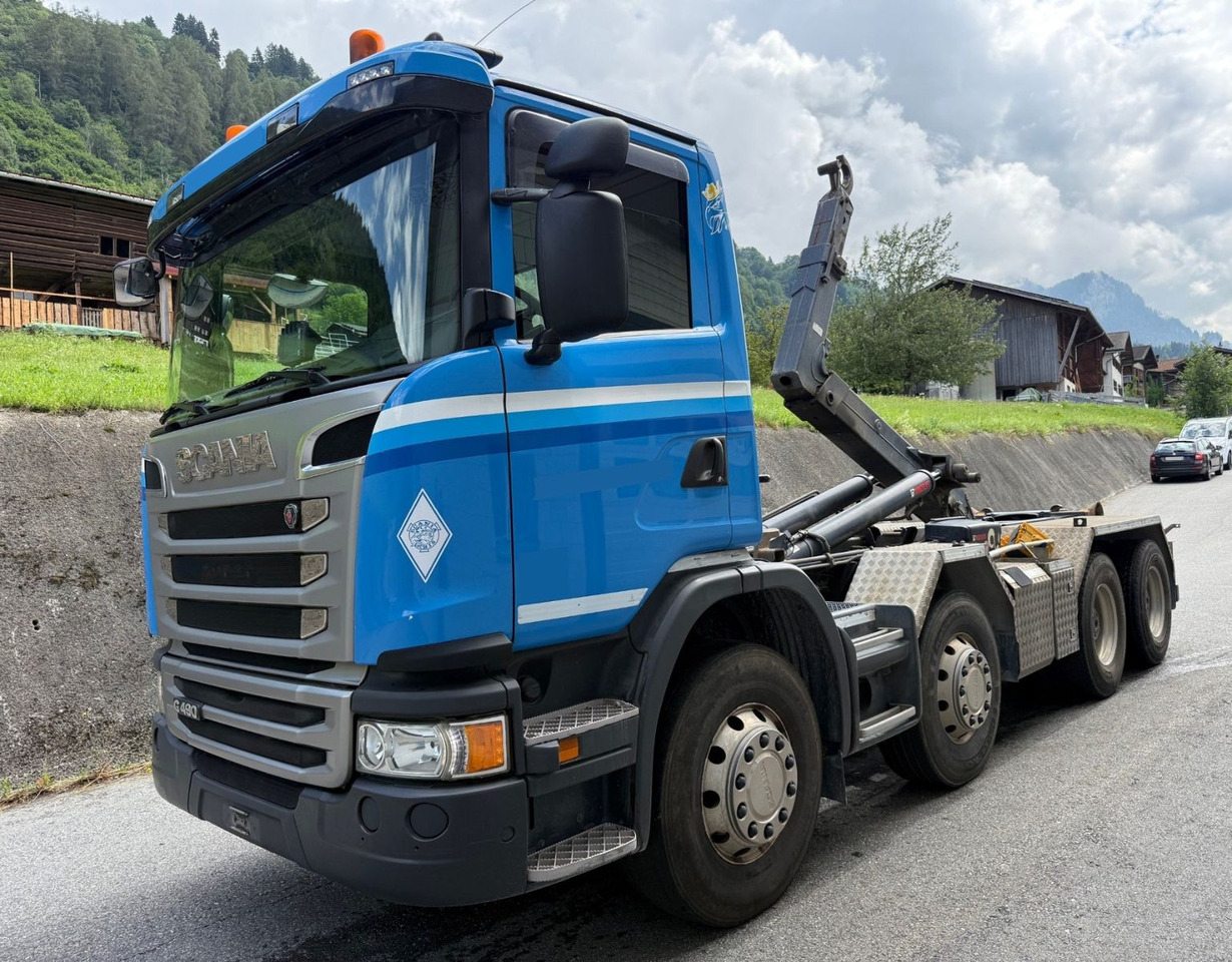 Scania G490 CB 8x4, E6, Retarder, Hiab Multilift 21ton - Camion ampliroll: photos 1 Scania G490 CB 8x4, E6, Retarder, Hiab Multilift 21ton - Camion ampliroll: photos 1