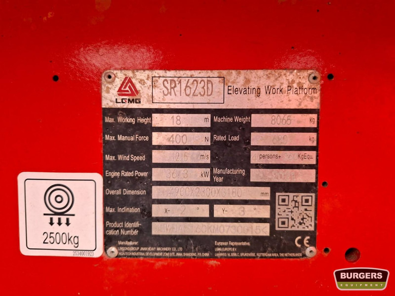 LGMG SR1623D (SR5390D) - Nacelle ciseaux: photos 5 LGMG SR1623D (SR5390D) - Nacelle ciseaux: photos 5