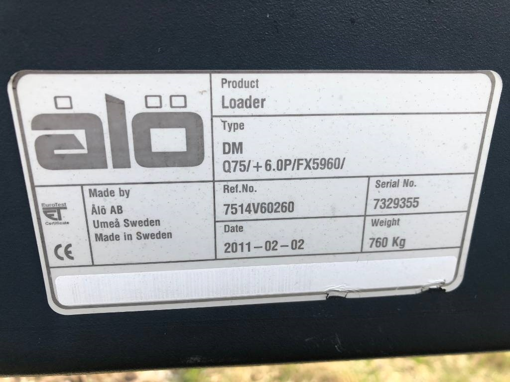 Reservdelar / Parts till Ålö / Trima Q75 Quicke - Chargeur frontal pour tracteur: photos 3 Reservdelar / Parts till Ålö / Trima Q75 Quicke - Chargeur frontal pour tracteur: photos 3