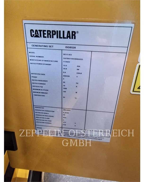 CAT DE13,5E3 B - Groupe électrogène: photos 5 CAT DE13,5E3 B - Groupe électrogène: photos 5