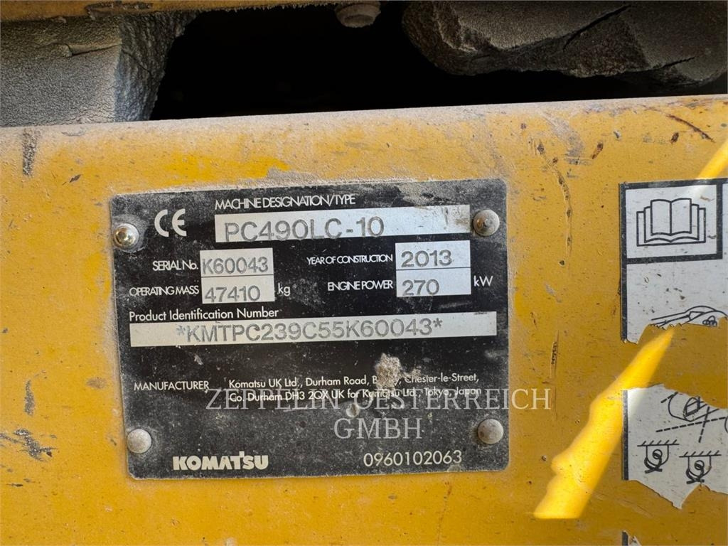 Komatsu PC490LC-10 - Pelle sur chenille: photos 4 Komatsu PC490LC-10 - Pelle sur chenille: photos 4