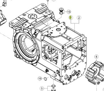 Claas Axion 870 Obudowa Tylnego Mostu 0011430140 0011430190 - Essieu et pièces pour Machine agricole: photos 1 Claas Axion 870 Obudowa Tylnego Mostu 0011430140 0011430190 - Essieu et pièces pour Machine agricole: photos 1