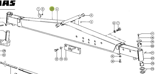 Claas Dominator 96 Korpus Osi Kierującej 0006022512 00 0602 251 2 - Essieu et pièces pour Machine agricole: photos 1 Claas Dominator 96 Korpus Osi Kierującej 0006022512 00 0602 251 2 - Essieu et pièces pour Machine agricole: photos 1