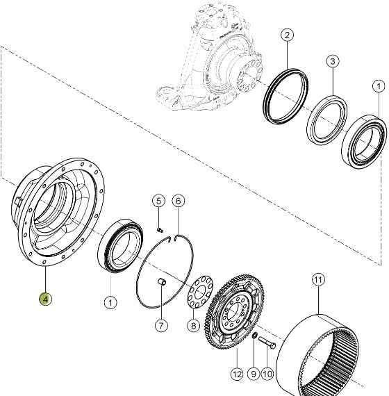 Claas Xerion 4000 - zwolnica piasta koła 0014994321 - Moyeu pour Machine agricole: photos 1 Claas Xerion 4000 - zwolnica piasta koła 0014994321 - Moyeu pour Machine agricole: photos 1
