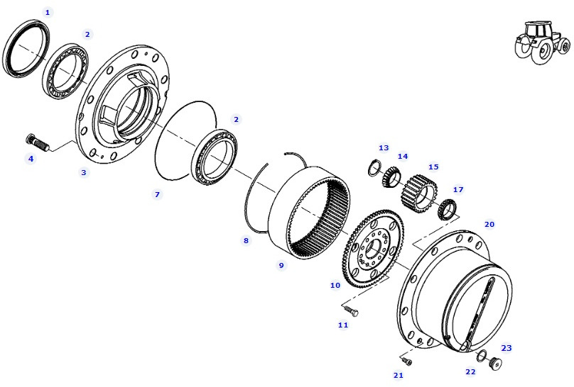 Fendt 828 S4 Vario - most przedni - obudowa osi 755/137 F835300020370 - Essieu avant pour Machine agricole: photos 1 Fendt 828 S4 Vario - most przedni - obudowa osi 755/137 F835300020370 - Essieu avant pour Machine agricole: photos 1