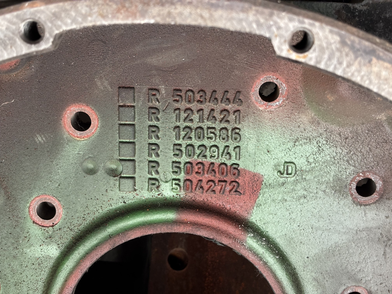John Deere R503444 R121421 R120586 502941 R503406 R504272 Obudowa Koła Zamachowego - Volant moteur pour Machine agricole: photos 2 John Deere R503444 R121421 R120586 502941 R503406 R504272 Obudowa Koła Zamachowego - Volant moteur pour Machine agricole: photos 2