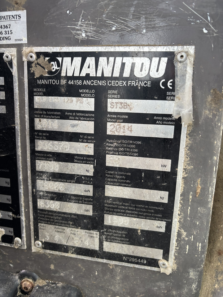 Manitou MLT 735 120 PS 2014rok Karetka Wysięgnik Podnośnik CZĘŚCI - Chariot télescopique: photos 2 Manitou MLT 735 120 PS 2014rok Karetka Wysięgnik Podnośnik CZĘŚCI - Chariot télescopique: photos 2