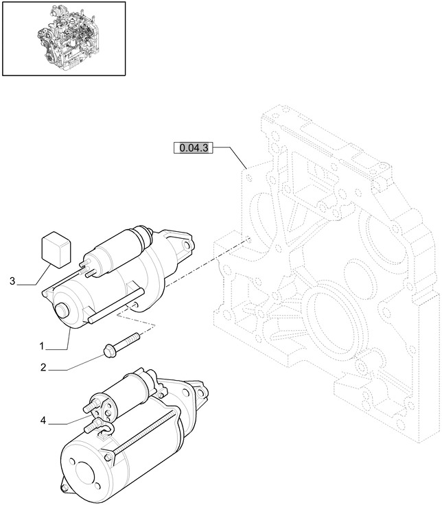 New Holland T6010 T6090 T6070 Silnik rozruchowy 12v, 4.2kw 84151331 - Démarreur pour Tracteur agricole: photos 1 New Holland T6010 T6090 T6070 Silnik rozruchowy 12v, 4.2kw 84151331 - Démarreur pour Tracteur agricole: photos 1