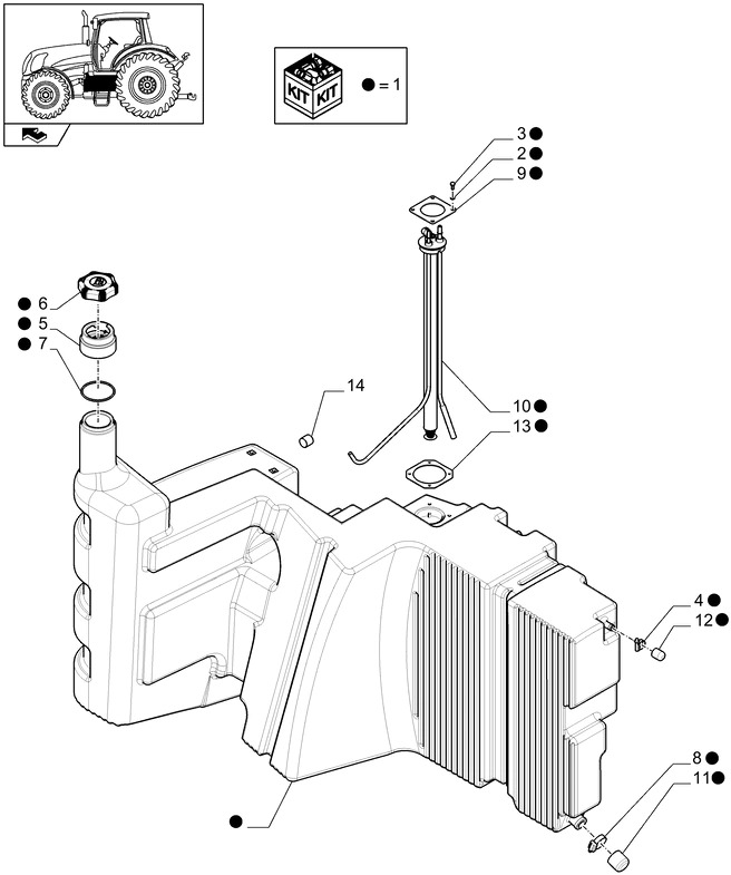 New Holland T6010 Zbiornik paliwa 47469840 - Réservoir de carburant pour Machine agricole: photos 1 New Holland T6010 Zbiornik paliwa 47469840 - Réservoir de carburant pour Machine agricole: photos 1