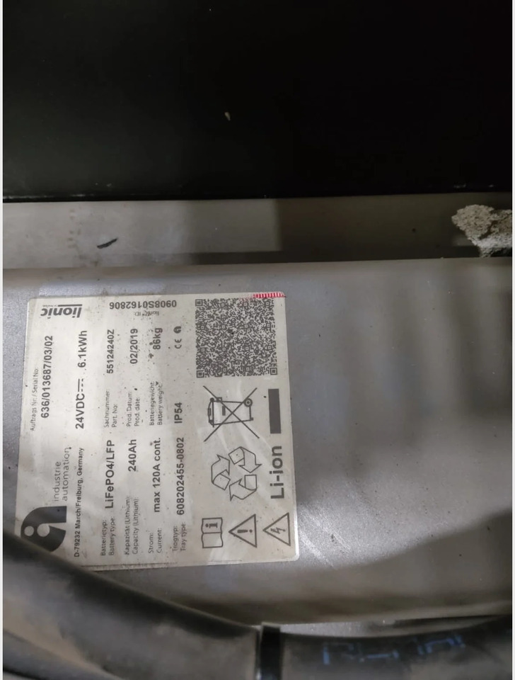Battery 24V 240Ah - Accumulateur pour Matériel de manutention: photos 2 Battery 24V 240Ah - Accumulateur pour Matériel de manutention: photos 2
